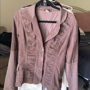 brown jacket/cardigan